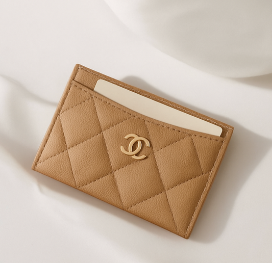 DOUBLE C CARDHOLDER BEIGE