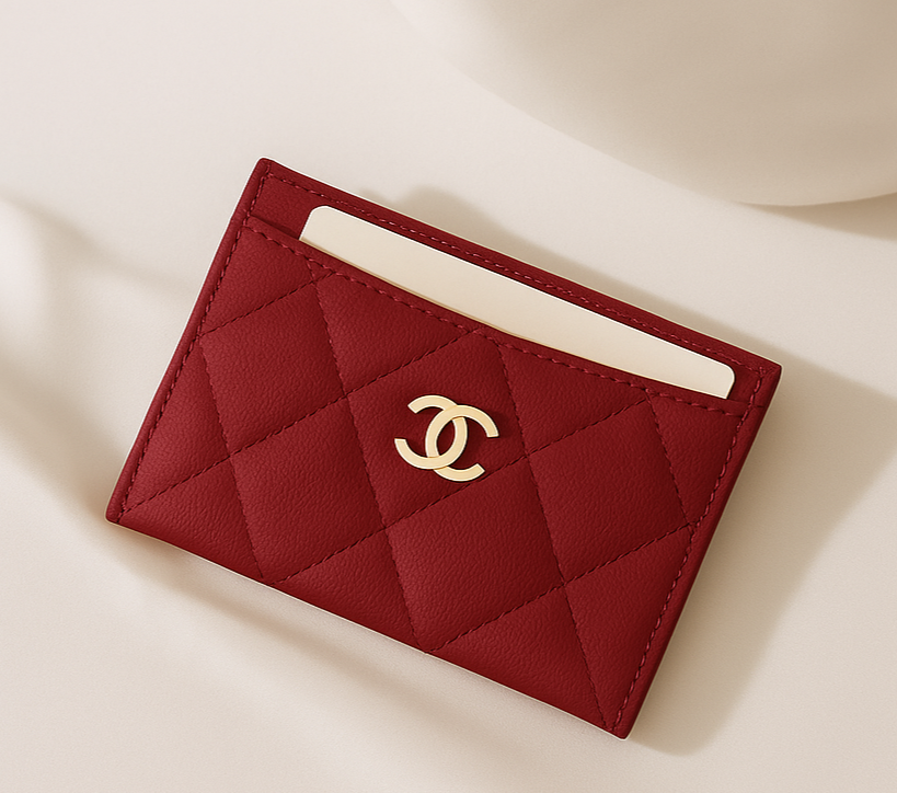 DOUBLE C CARDHOLDER RED